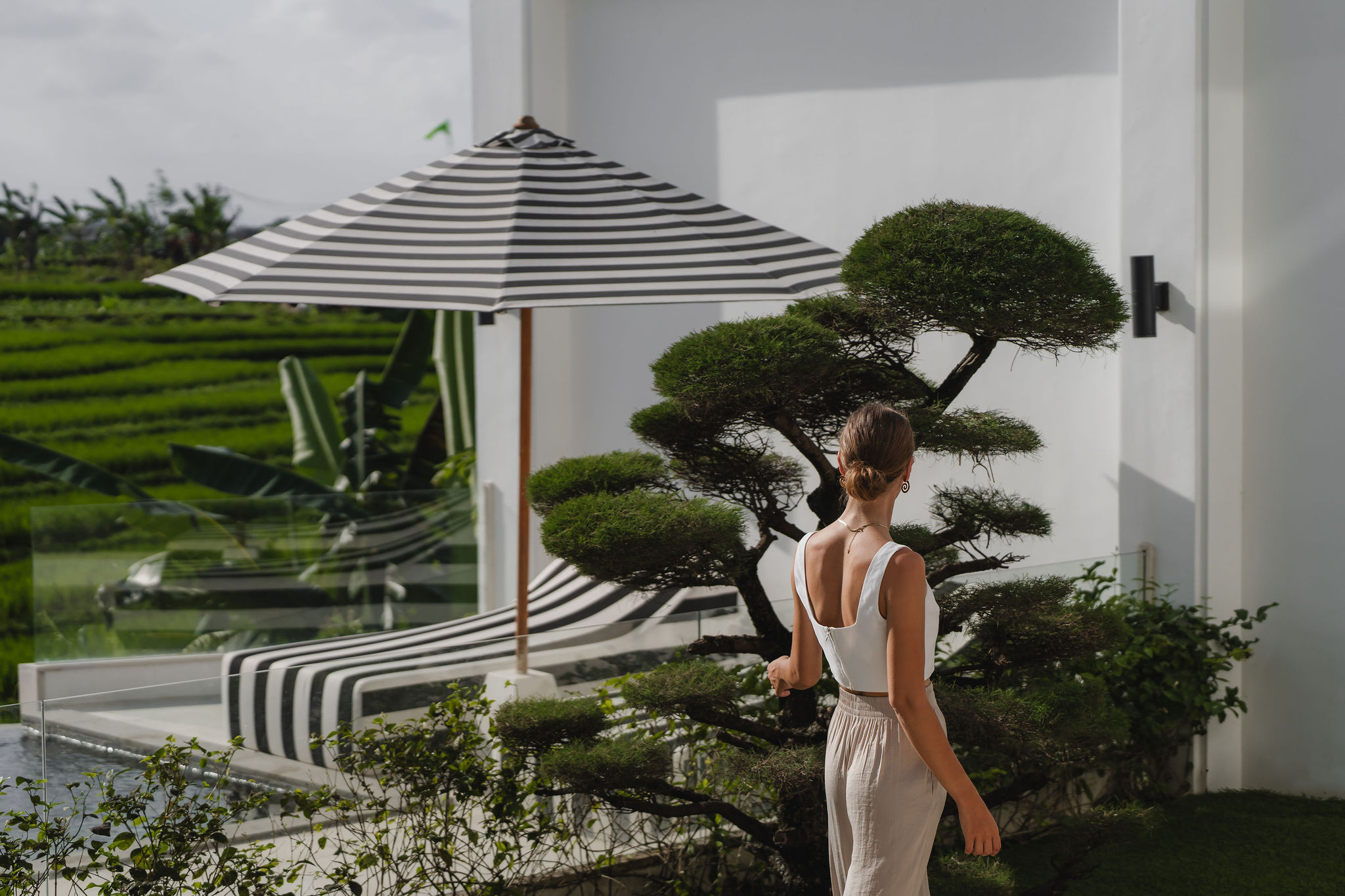 Private pool and garden at Mayfair Place