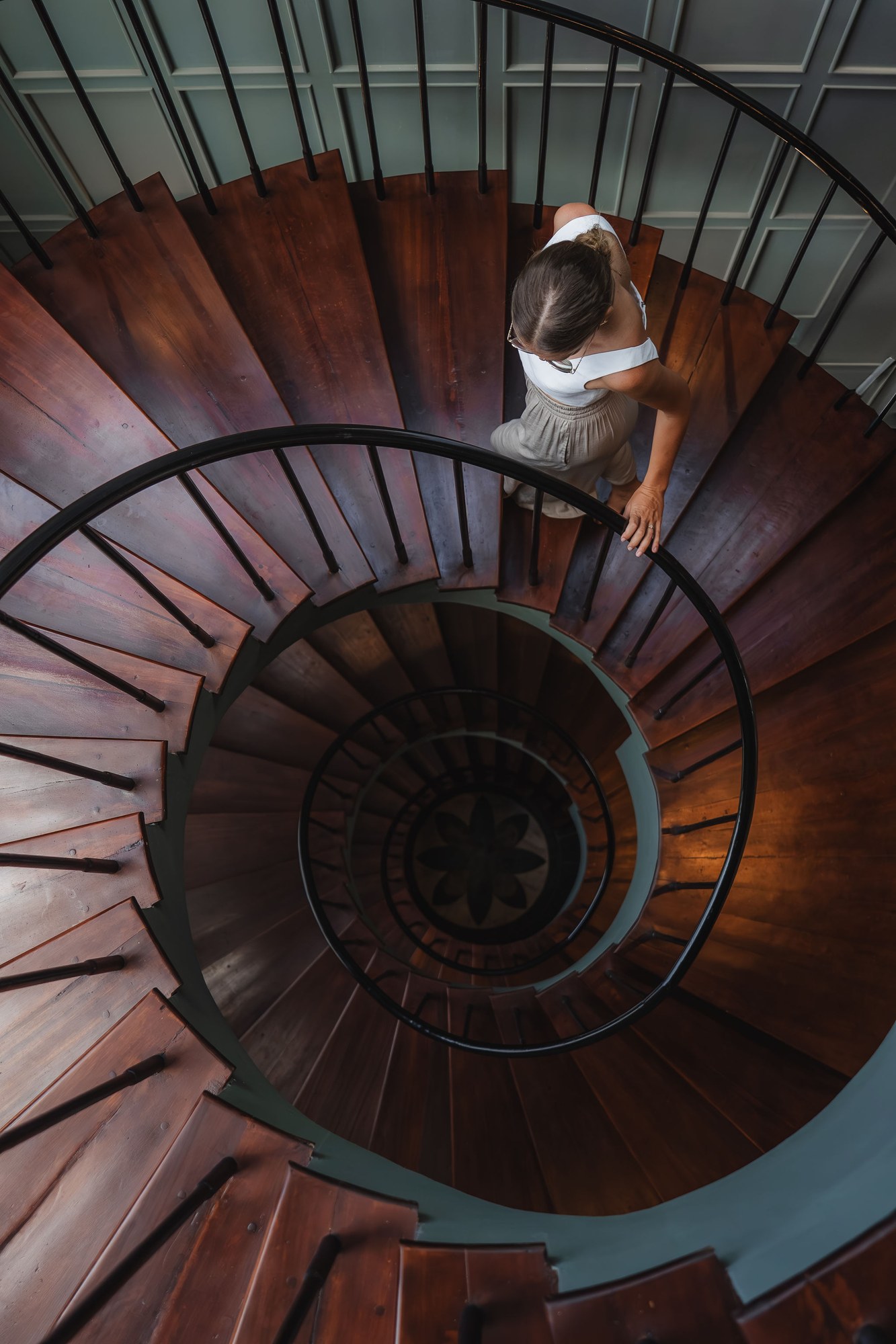 The spiral staircase, Mayfair Place